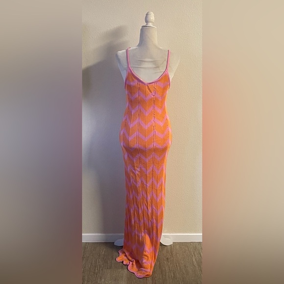 TALULAH - Maxi Dress‎ Pink and Orange - Picture 8 of 10